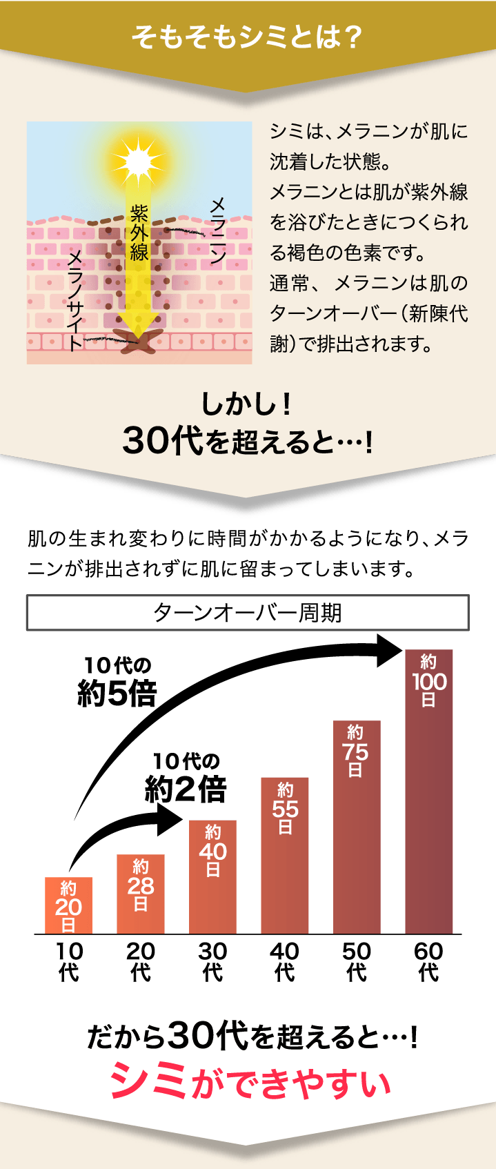 そもそもシミとは？